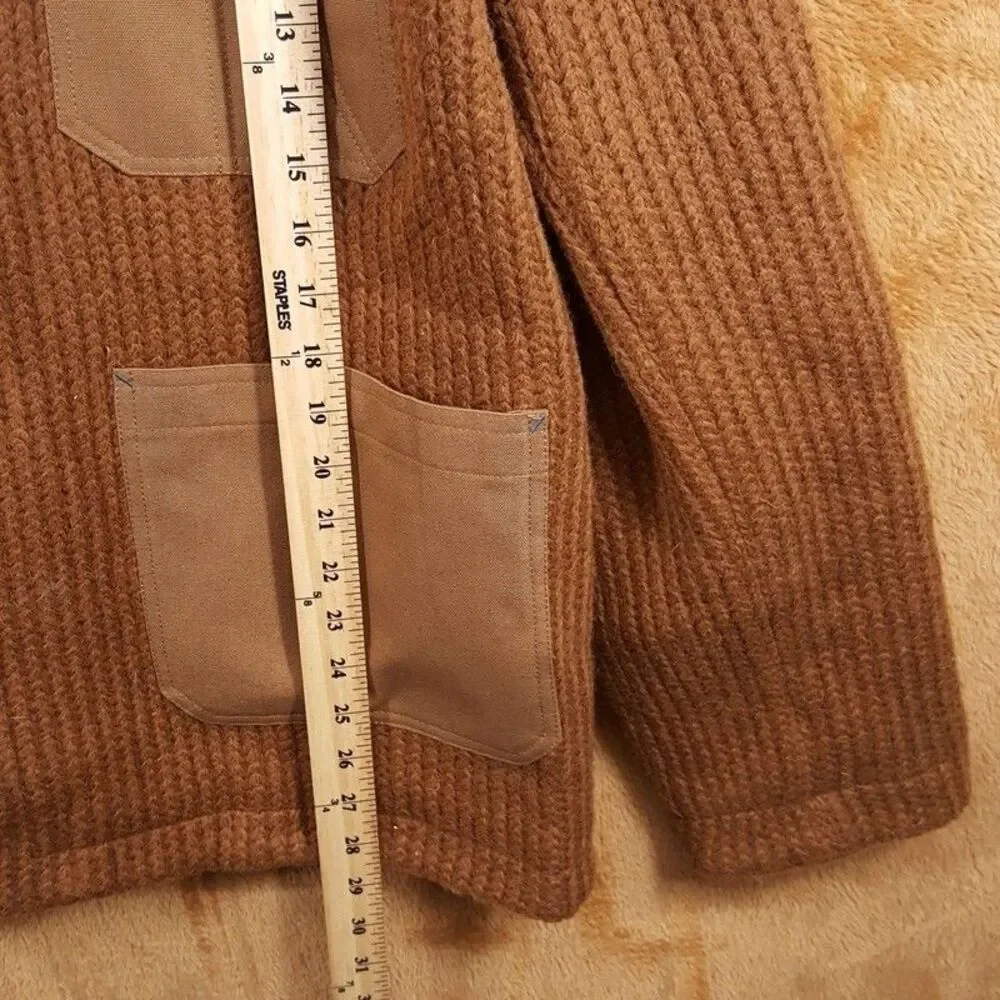 ROY ROGERS X DAVE'S NEW YORK Jacket Mens XL Brown Wool Knit Work Duck $585 - Picture 7 of 7